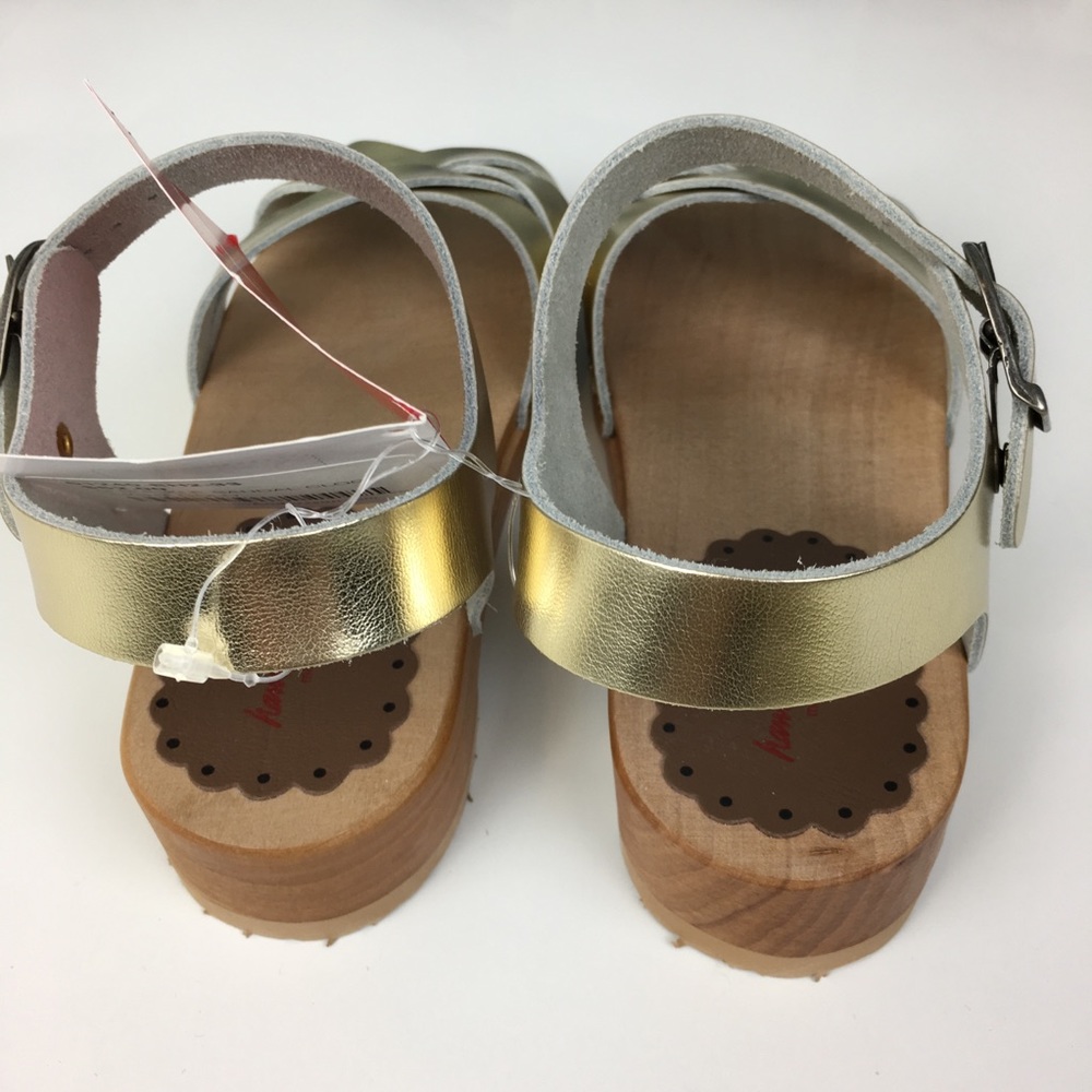 Hanna Andersson Clog Sandals Metallic Gold 33/1.5 - Picture 5 of 7